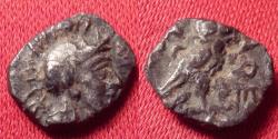 Ancient Coins - ATHENS AR silver obol. 5th century BC. Athena / Owl. Nice bust with nearly full crest