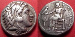 Ancient Coins - ALEXANDER III THE GREAT AR silver tetradrachm. Amphipolis, under Kassander (as Regent for Alexander IV), 316-315 BC. Zeus / Herakles.