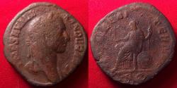 Ancient Coins - SEVERUS ALEXANDER AE sestertius. ROMAE AETERNAE, Roma seated left, holding Victory