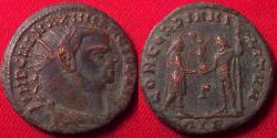 Ancient Coins - MAXIMIANUS AE post-reform radiate fraction. Alexandria, CONCORDIA MILITUM