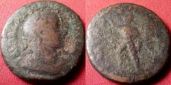 Ancient Coins - SEVERUS ALEXANDER AE as. Sol standing left, hand raised, holding whip.