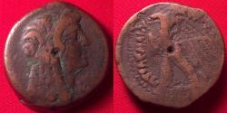 Ancient Coins - PTOLEMY V EPIPHANOS AE middle bronze. 204-180 BC. Wreathed Isis / Eagle on thunderbolt