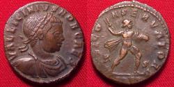 Ancient Coins - LICINIUS II CAESAR AE follis. Jupiter advancing, brandishing thunderbolt. Scarce.