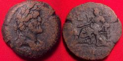 Ancient Coins - ANTONINUS PIUS AE drachm. Alexandria. Cybele between two lions. Scarce.