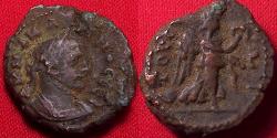Ancient Coins - CARINUS AE tetradrachm. Alexandria. Nike advancing right 284-285 AD.