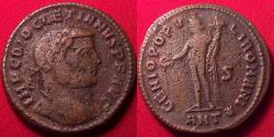 Ancient Coins - DIOCLETIAN AE follis. 10.7 grams. Antioch, 297-298 AD. Genius standing.