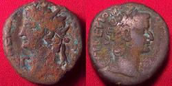 Ancient Coins - NERO & TIBERIUS AR billon silver tetradrachm. ROMAN EGYPT, struck at Alexandria, 66-67 AD.