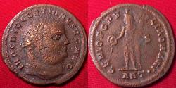 Ancient Coins - DIOCLETIAN AE large follis. Antioch. Genius standing.
