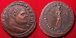 Ancient Coins - MAXIMIANUS AE large follis. Carthage mint, Carthago standing, holding fruit.