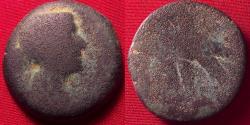 Ancient Coins - CLEOPATRA VII PHILOPATOR, Queen & Pharaoh of Egypt, AE 80 drachmae. Eagle on thunderbolt.