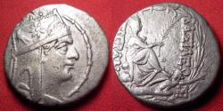Ancient Coins - TIGRANES II THE GREAT (Tigranos) AR silver tetradrachm. Tyche seated, river god Orontes below.