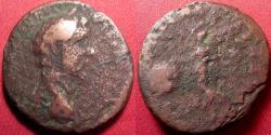Ancient Coins - ANTONINUS PIUS AE as. Victory in Britain. Victoria advancing, holding shield inscribed BRI TAN. Rare.