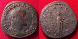 Ancient Coins - MAXIMINUS I THRAX AE sestertius. Pax standing, holding branch & scepter.