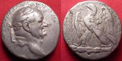 Ancient Coins - VESPASIAN AR silver tetradrachm. Seleucis & Pieria. Eagle on club. 69-70 AD.