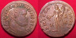 Ancient Coins - MAXIMINUS II CAESAR AE large follis. Alexandria. Genio Caesaris