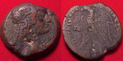 Ancient Coins - PTOLEMY V EPIPHANOS AE middle bronze. 204-180 BC. Wreathed Isis / Eagle on thunderbolt