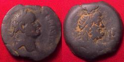 Ancient Coins - VESPASIAN AE diobol. Alexandria. Serapis, wearing kalathos.