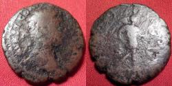 Ancient Coins - COMMODUS AE as. As Co-Augustus alongside Marcus Aurelius, 179-180 AD. Mars advancing