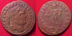 Ancient Coins - MAXIMIANUS AE large follis. 11 grams! Cyzicus mint. Genius standing.