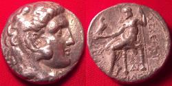 Ancient Coins - SELEUKOS I NIKATOR AR silver tetradrachm. Seleukia on the Tigris, 300 BC. Herakles / Zeus
