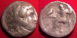 Ancient Coins - ALEXANDER III THE GREAT AR silver tetradrachm. Amphipolis mint. Herakles / Zeus