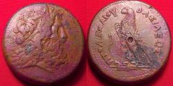 Ancient Coins - PTOLEMY III EUERGETES AE large drachm. 70.2 grams. Eagle on thunderbolt, Chi-Rho below