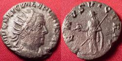 Ancient Coins - VALERIAN I AR billon antoninianus. VENVS VICTRIX, Venus standing. Antioch or Viminacium. Rare.