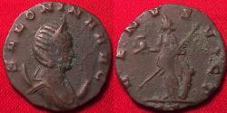 Ancient Coins - SALONINA billon antoninianus. Mediolanum. VENVS VICT, Venus holding helmet & scepter