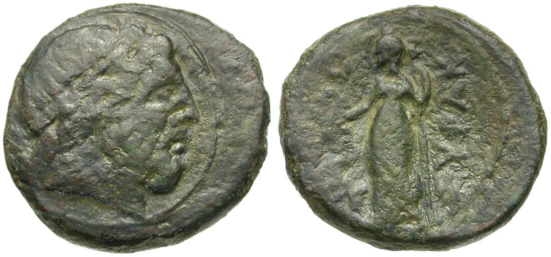 Sicily. Syracuse. Roman Rule Æ20 / Isis | Greek Coins