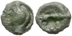 Ancient Coins - Ancient France. Celtic Gaul. Aulerci Eburovices Tribe Potin / Boar