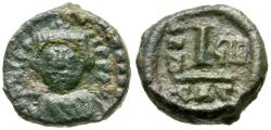 Ancient Coins - *Sear 885* Byzantine Empire. Heraclius (AD 610-641) &#198; Decanummium
