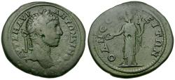 Ancient Coins - Elagabalus (AD 218-222). Thrace. Odessos Æ24 / Serapis