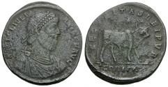 Ancient Coins - Julian II (AD 361-363) Æ Double Maiorina / Apis Bull