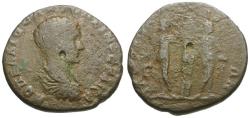 Ancient Coins - Diadumenian (AD 217-218). Moesia Inferior. Marcianopolis &#198;22 / Three Graces