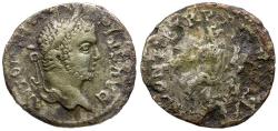 Ancient Coins - Caracalla (AD 198-217) AR/Æ Fourrée Imitative Denarius / Securitas