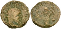 Ancient Coins - Postumus (AD 260-269) Imitative Æ Dupondius / Dictator?