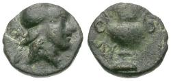 Ancient Coins - Aeolis. Myrina Æ8 / Amphora