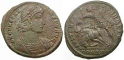 Ancient Coins - Constantius II (AD 337-361) Æ Centenionalis / Fallen Horseman