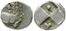 Ancient Coins - Thrace. Chersonesos AR Hemidrachm / Ivy Leaf