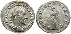 Ancient Coins - Maximinus I (AD 235-238) AR Denarius / Providentia