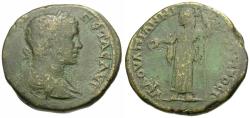 Ancient Coins - Geta (AD 209-211). Moesia Inferior. Nicopolis ad Istrum. Flavius Ulpianus, consular legate Æ26 / Nemesis