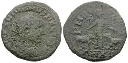 Ancient Coins - Trajan Decius (AD 249251). Moesia Superior. Viminacium Æ26 / Bull and Lion
