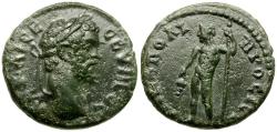 Ancient Coins - Septimius Severus (AD 193-211) Moesia Inferior. Nicopolis ad Istrum Æ18 / Dionysos