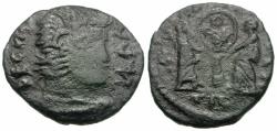 Ancient Coins - Decentius, Caesar (AD 350-353). Imitative Æ3 / Victories