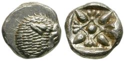 Ancient Coins - Ionia. Miletos AR 1/12 Stater / Lion
