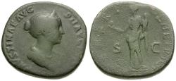Ancient Coins - Faustina II (AD 147-175) Æ Sestertius / Venus