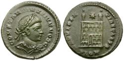 Ancient Coins - Constantine II, as Caesar (AD 316-337) Æ3 / Campgate