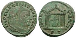 Ancient Coins - Maximian, as Senior Augustus, first reign (AD 306-308) Æ Follis / Roma in Temple