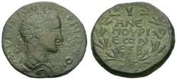 Ancient Coins - Valerian I (AD 253-260). Cilicia. Anemurium Æ26 / Ethnic in Wreath