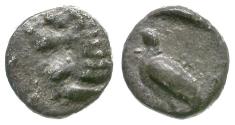 Ancient Coins - Ionia. Miletos AR Tetartemorion / Bird
